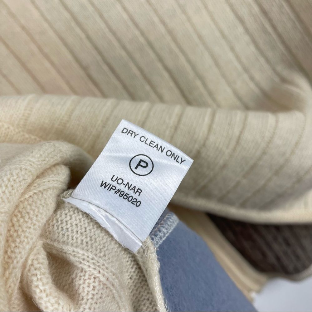 Vintage Woolrich Lambswool Patchwork Zip Vest Sweater XL Petite Pastel Outdoor - Picture 9 of 10